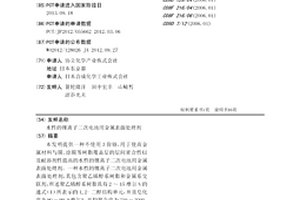 水性的锂离子二次电池用金属表面处理剂