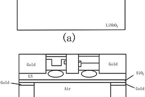 铌酸锂高频微型电光调制器芯片结构