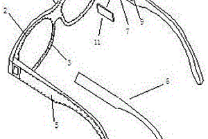 内置软板锂陶瓷电池的眼镜