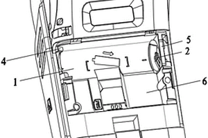 POS机的锂电池安装结构