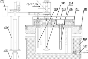 铝锂合金熔体在线除氢装置