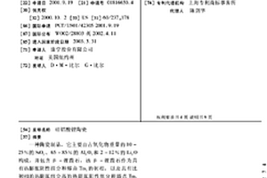 硅铝酸锂陶瓷