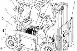 锂电池叉车的电控系统安装结构