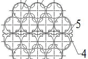 多层叠加七孔锂电池支架