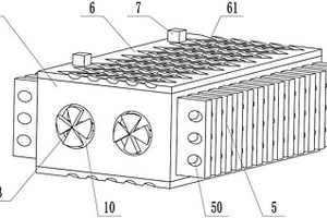 带散热结构的动力锂电池