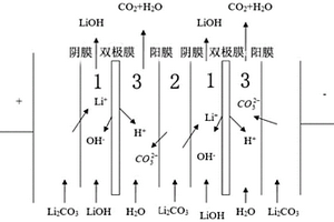 双极膜电渗析系统及其制备氢氧化锂的方法