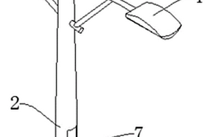 具有锂电池防盗结构的太阳能路灯