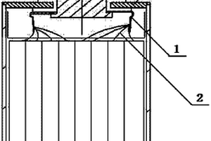 锂离子电池盖与电池极组连接结构