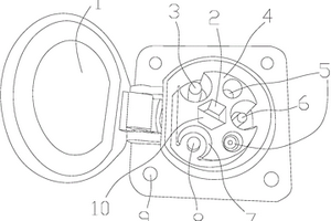 用于汽车锂电池的充电插座