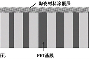 用于锂离子电池的PET基重离子径迹复合隔膜及其制备方法