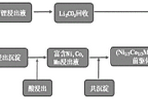 废旧动力锂电池中有价金属选择性提取及三元正极材料再制备的工艺