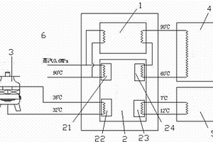 带补热装置的同时制冷制热溴化锂吸收式节能系统