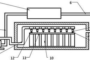 带内置喷管浸没式电动汽车锂电池组冷却系统