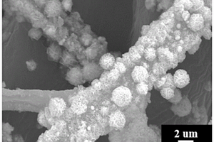 氮掺杂碳管负载Ni@C微米花锂离子电池负极材料的制备方法