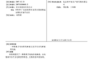 锂离子电池的电解液以及含有该电解液的电池