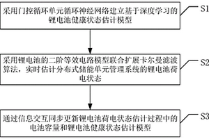 用于分布式储能系统的锂电池状态估计方法