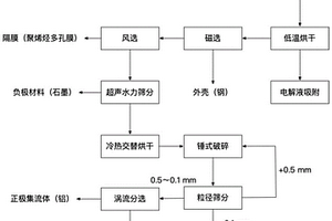废弃锂离子电池资源性组分的物理分离富集方法