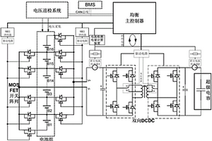 基于超级电容储能转移的锂电池组主动均衡系统及方法