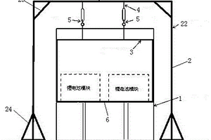 大质量锂电池模块的环境试验箱辅助承重装置