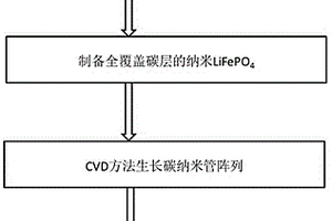 复合碳纳米管阵列包覆磷酸铁锂电极材料及其制备方法