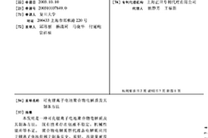 可充锂离子电池聚合物电解质及其制备方法
