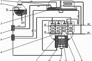 复叠式溶液串并联双效溴化锂吸收式制冷热泵机组