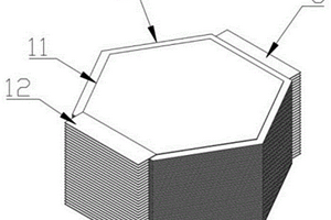 六边形柱体结构聚合物锂离子电池及其制备方法