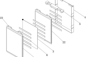 锂离子软包电池单体金属结构