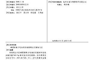 薄膜锂离子电池的负极材料及其制备方法