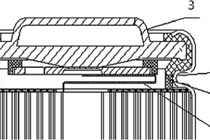 圆柱型锂离子电池内部防短路构造