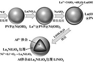 铝掺杂和镧镍锂的氧化物包覆的正极材料、前驱体及其制备方法