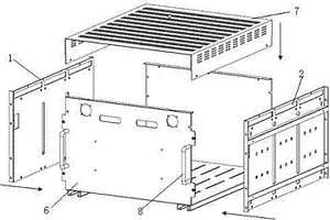 铁锂电池储能模块整体式箱体机构