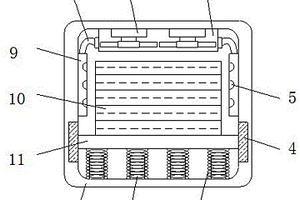 用于太阳能路灯锂电池的减震散热装置