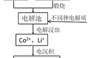 用电化学技术分离回收废旧锂电池中有价金属的方法