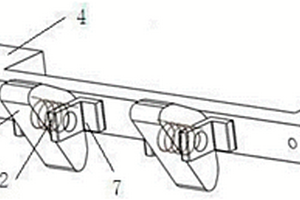 用于锂电池托盘的扭簧复位卡爪式叠放装置