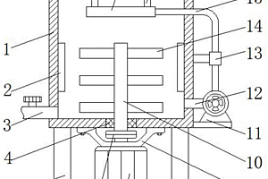 具有循环搅拌功能的锂电池电解液生产用混合装置