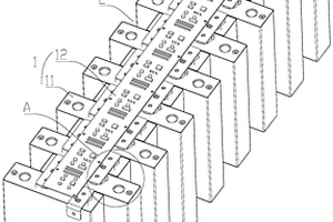 方形锂离子电池的错位电芯结构