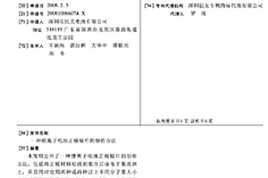 锂离子电池正极极片的制作方法