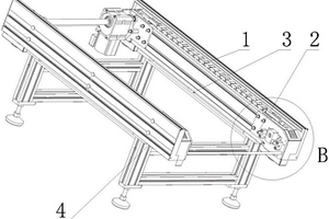 用于锂电池生产的间距调节式链盖输送线