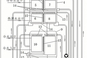 低温热水型高性能溴化锂热水机组循环系统