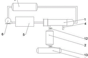 干气缓冲罐内部重组分回收溴化锂冷水利用装置