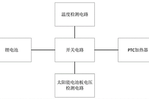 太阳能路灯锂电池低温加热电路