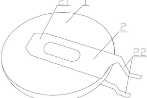 带有焊脚的扣式锂锰电池