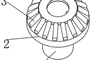 用于锂电池正负极材料装料装置的主动伞齿轮