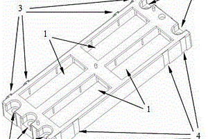 用于方型锂离子电池固定的拼接框架