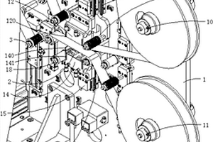 锂电池贴胶快速换卷装置