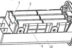 带有电池卡板的数字型锂离子列尾电池壳