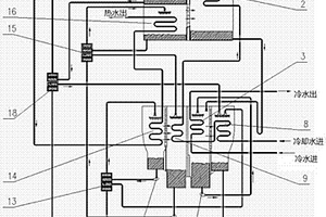 带单效发生溶液并联的热水型溴化锂吸收式冷水机组