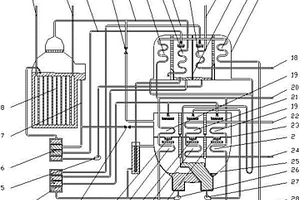 上下分段的二段式烟气热水型溴化锂吸收式制冷机组