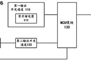 车载12V锂电池的输出开关电路、电源系统以及汽车